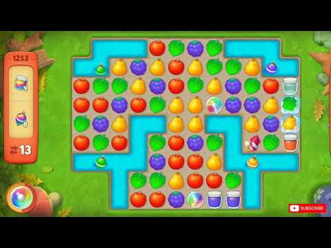 Gardenscapes Game Level - 1252 Walkthrough | Gardenscapes Game