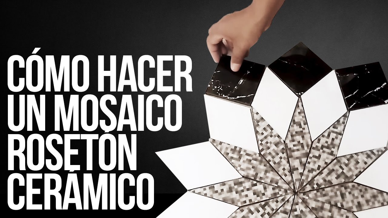 Cómo hacer un Mosaico Rosetón Cerámico