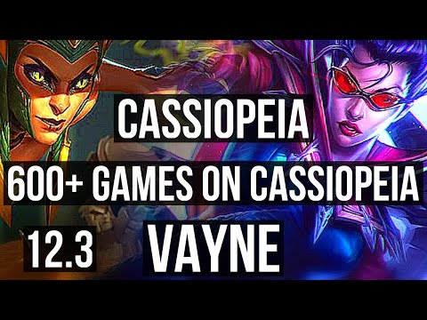 CASSIOPEIA vs VAYNE (TOP) | 4/1/7, 1.7M mastery, 600+ games, Rank 10 Cassio | NA Grandmaster | 12.3