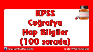 KPSS 2015 CoÄŸrafya Hap Bilgiler (100 soruda)