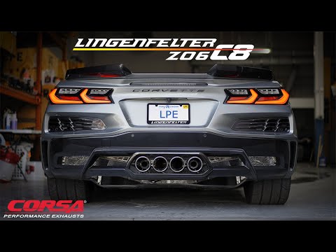 CORSA C8 Corvette Z06 3.0” Cat-Back Exhaust Muffler Delete Track System | 1k - 7k RPM Rev Samples