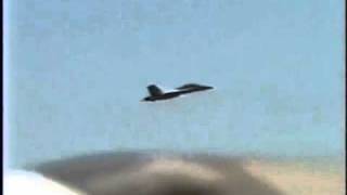 preview picture of video 'F/A-18 'Hornet Demonstration at Salinas Airshow 2005 -Vapor Shock Cone'
