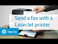 Sending a Fax Using an HP LaserJet Printer 