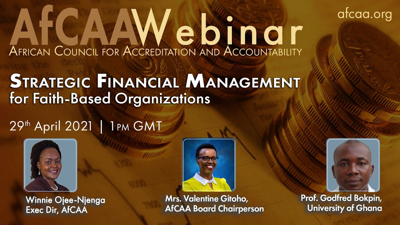 AfCAA Strategic Financial Management for Faith-based organisations