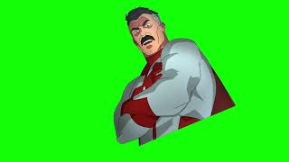 Omni-Man "pathetic" Invincible green screen