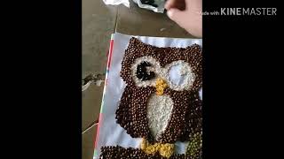 85 Contoh Gambar Kolase Burung Hantu Dari Biji Bijian Terbaru