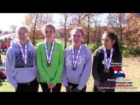 2014 MO HS State XC Ste  Gen Jr Girls  Take 2nd Class 3 on Tiebreaker TWerner 3rd title MJerman2nd A