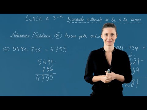 Adunarea / Scăderea cu trecere peste ordin - Matematica - Clasa a III-a