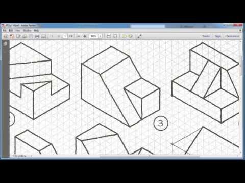 Inventor Tutorial with Isometric Sketches – Intermediate part 3 of 20