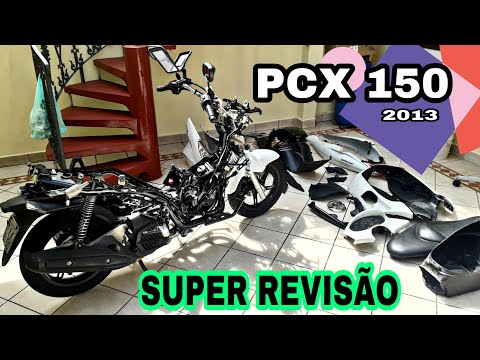 Super Revisão geral da PCX 150 -  Barulho na roda e cvt. Como montar a carenagem. #scooter #pcx