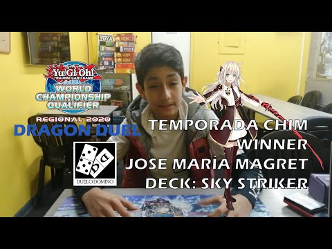 REGIONAL CHIM LIMA PERU DRAGON DUEL WINNER  - JOSE MARIA MAGRET DECK SKY STRIKER