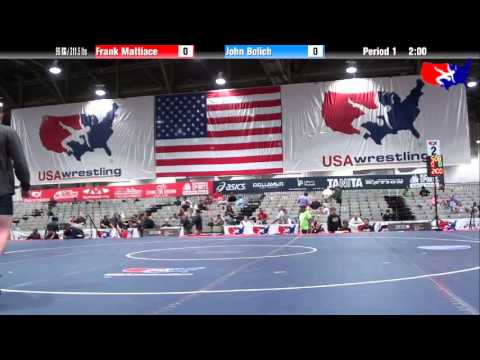 Frank Mattiace vs. John Bolich at 2013 Junior Nationals - FILA - FS