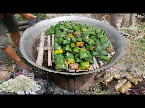 The Process of Making Cambodian Traditional Cakes | Cambodian Countryside Desserts Food Part I