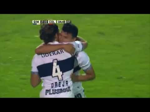 Gol de Bou. Gimnasia 2 - Colón 0. Fecha 16. Primera División 2016