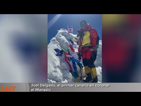 Joel Delgado, el cuarto canario en coronar un "8.000"