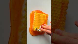 Crunchy Honeycomb Slime 🐝 #slime #satisfying