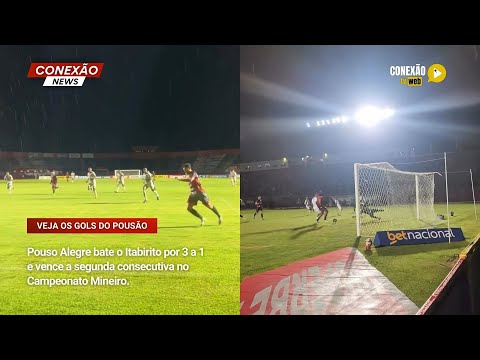 Vídeo: Pouso Alegre bate o Itabirito por 3 a 1 e vence a segunda consecutiva no Campeonato Mineiro.