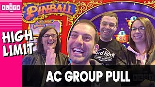 😎 HIGH LIMIT Group Pull 💰 GREAT Time @ Hard Rock AC ✪ BCSlots