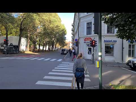 Oslo walk Oct 2022. Majorstua - Bislett on busy saturday!