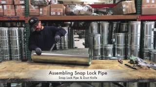 How-To Assemble Snap Lock HVAC Duct Pipe - The Duct Shop