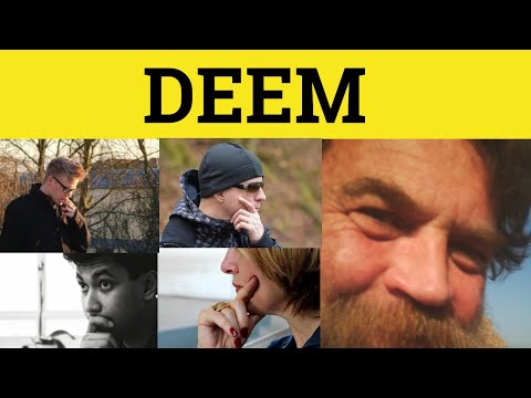???? Deem - Deem Meaning - Deem Examples - Deem Defined - GRE 3500 Vocabulary