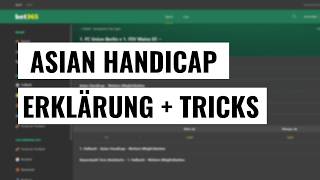 Asian Handicap Erklärung: Trick für asiatisches Handicap
