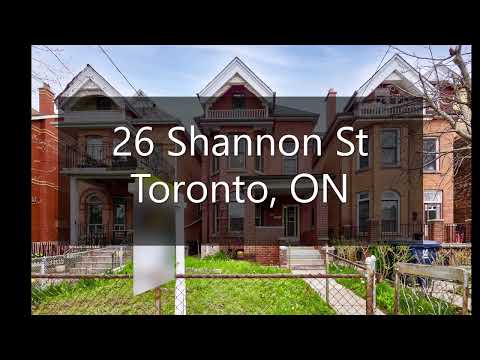 26 Shannon St, Toronto - Victorian Grand Old Dame In Trinity Bellwoods W/ 5 Beds & 3 Baths *SOLD!!*