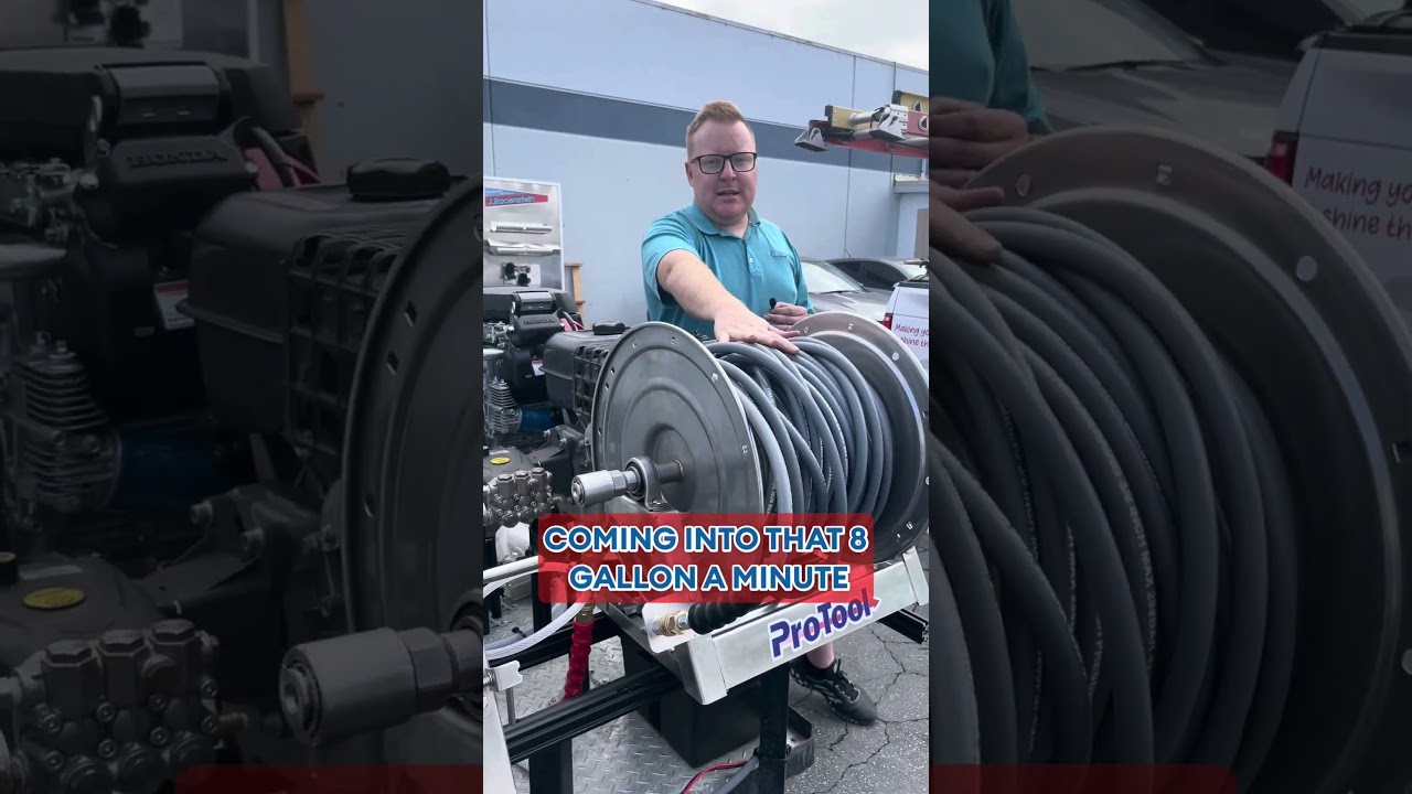 Custom Dual User Pressure Washing Trailer 8GPM