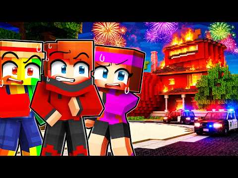 L'explosion d'un Feu d'ARTIFICE a failli brûler notre Maison sur Minecraft !