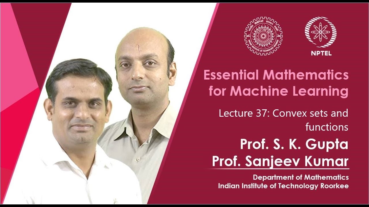 Lecture 37: Convex Sets and Functions