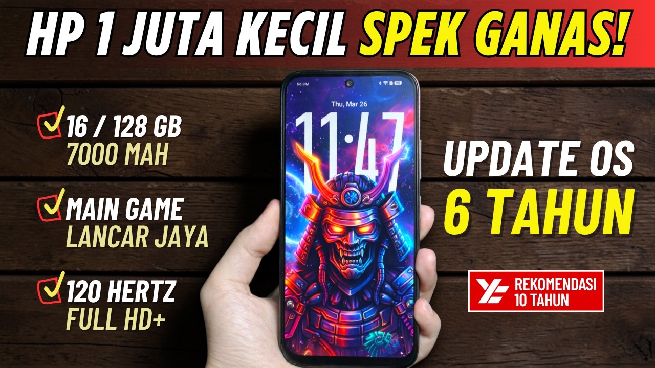 5 Rekomendasi HP 1 JUTAAN TERBAIK [1 - 1,5 JUTA] April 2026