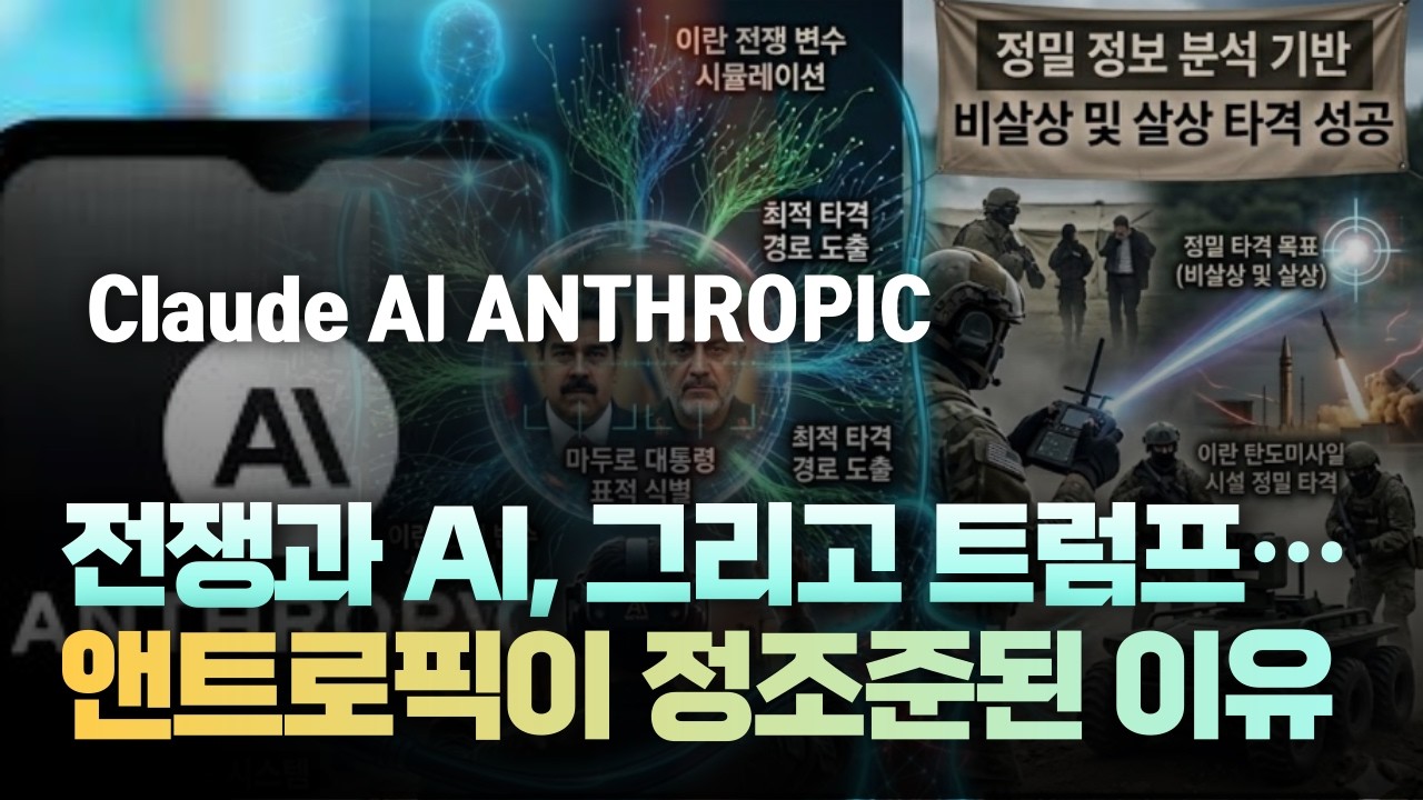 전쟁과 AI, 그리고 트럼프… 앤트로픽이 정조준된 이유[주리핑룸]