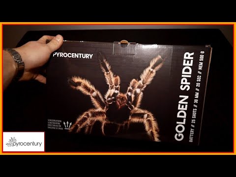Pyrocentury Golden Spider 🕷 | GreatFireworks
