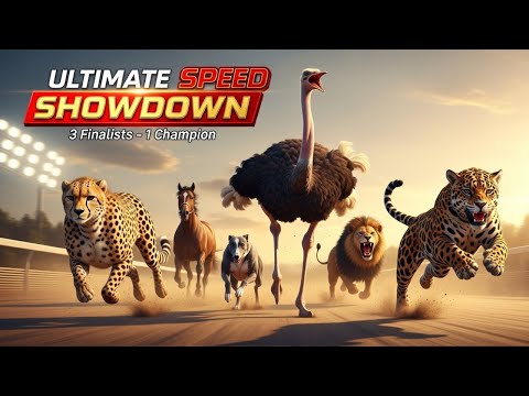 Ultimate Animal Speed Tournament 🏁 | 15 Animals – 3 Heats – 1 Champion