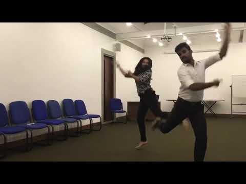 Yureni noshika, sari pote , dancing practices at office . happy time