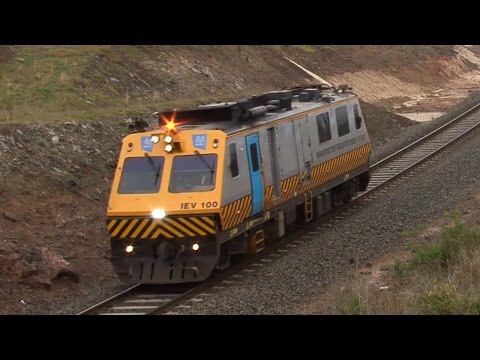 Track Recording Car IEV100 on the Ballarat Line: Australian Trains