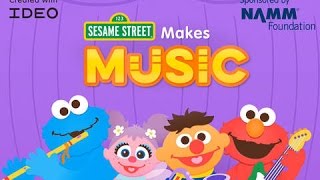 Sesame Street Makes Music - iPad app demo for kids - Ellie