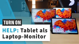 Tablet als zusätzlichen Monitor für Notebook nutzen: So geht's