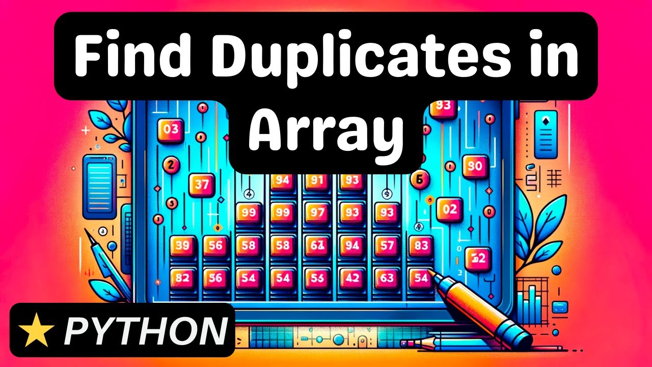 Find All Duplicates in an Array - Python - Coding Interview Question