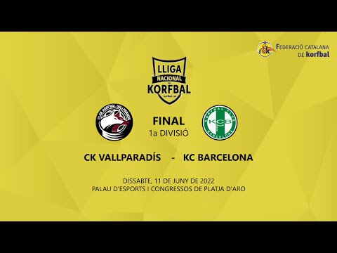 Final Lliga 1a Divisió 2021-22 de Korfbal: CK Vallparadís - KC Barcelona (11/juny/2022)