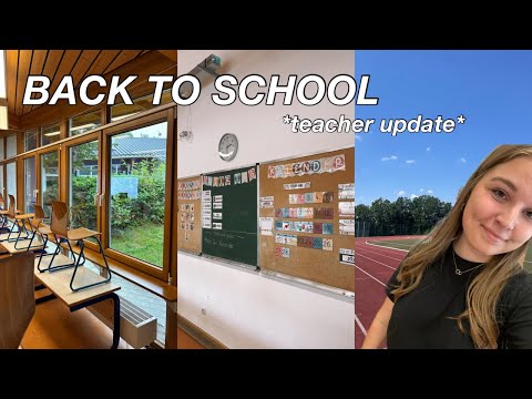 back to school 👩🏽‍🏫✨ | erste Klasse, Vorbereitungen, teacher update