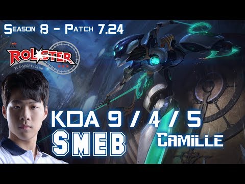 KT Smeb CAMILLE vs SINGED Top - Patch 7.24 KR Ranked
