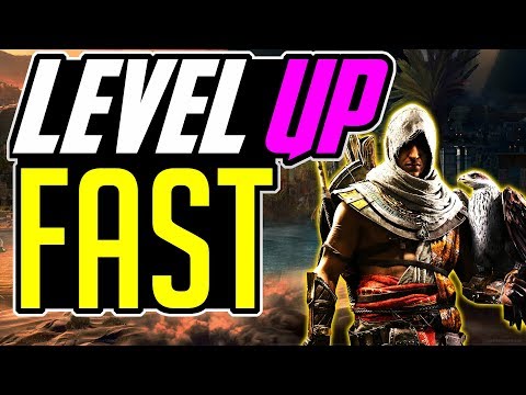 Assassin's Creed Origins LEVEL UP FAST - FASTEST way to LEVEL UP in Assassin's Creed Origins