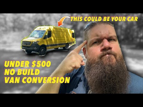 CHEAP No-Build Van Conversion/Van Life Set Up!