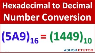 Hexadecimal to Decimal Conversion Method - Number System Conversion