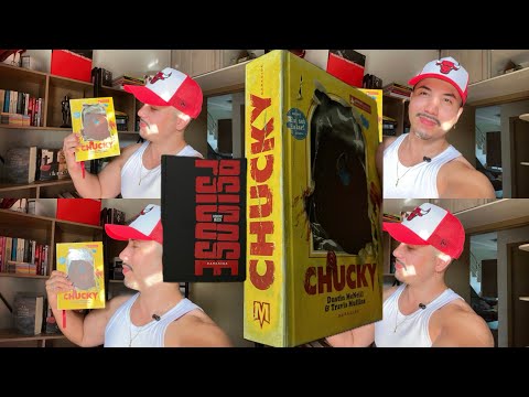 CHUCKY + PSICOSE | Mostrando meus novos livros de terror | Primeiro vídeo no YouTube