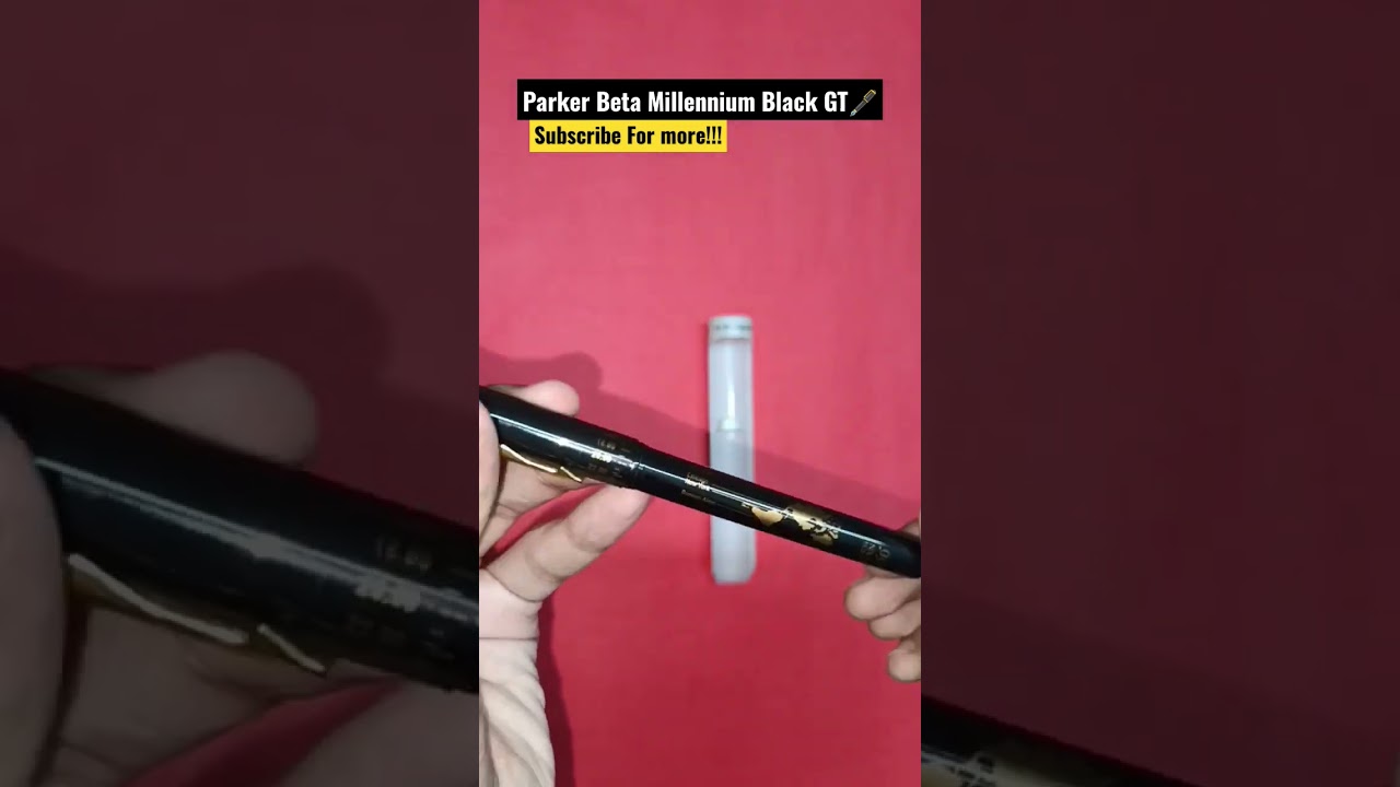 Watch video Parker Beta Millennium Black GT 🖋️✒️✍️ Now Parker Beta Millennium Black GT 🖋️✒️✍️