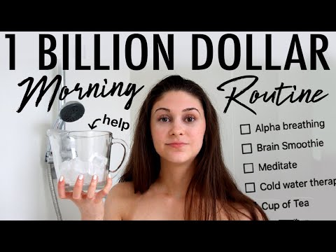 Trying the 1 BILLION DOLLAR Morning Routine for a week