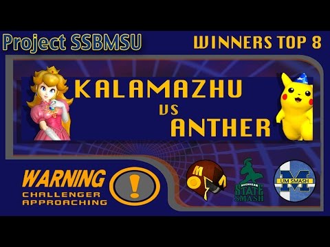 Project SSBMSU  - Kalamazhu (Peach) vs Anther (Pikachu) Losers Top 8