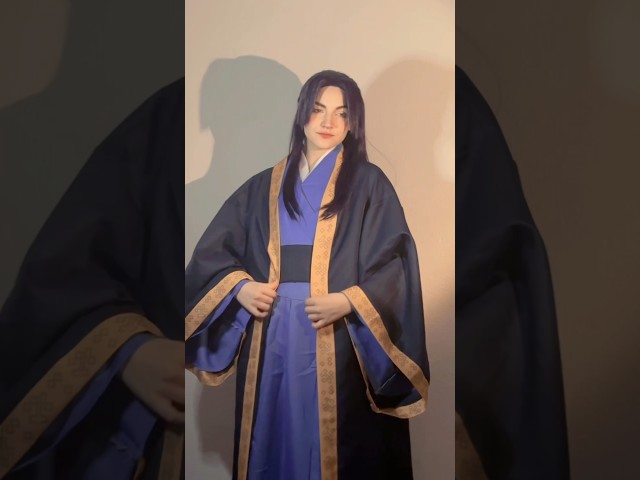 Vídeo relacionado con Yunlaishaocer Jinshi Disfraz de cosplay, The Apothecary Diaries Hanfu, traje de cáñamo azul para hombre, cosplay, disfraz de anime, adulto para Halloween, carnaval, fiesta, XL